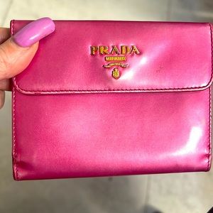Prada limited edition satin wallet
